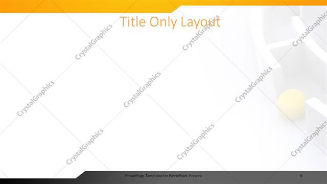 Title Only presentation slide layout