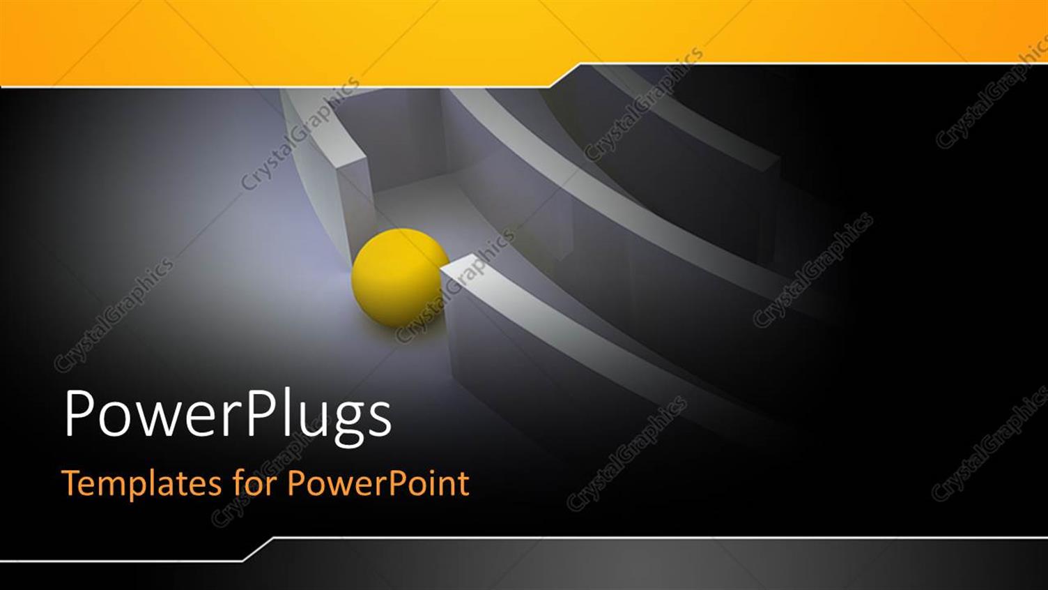 Featuring a Yellow Ball at the Mouth of a White Labyrinth