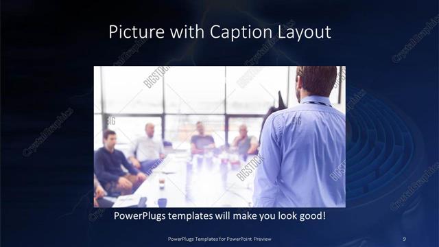 Picture with Caption presentation slide layout