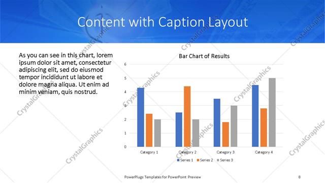 Content with Caption presentation slide layout