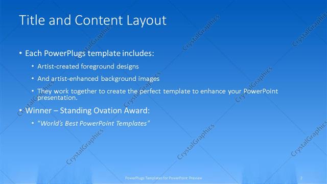 Title and Content presentation slide layout