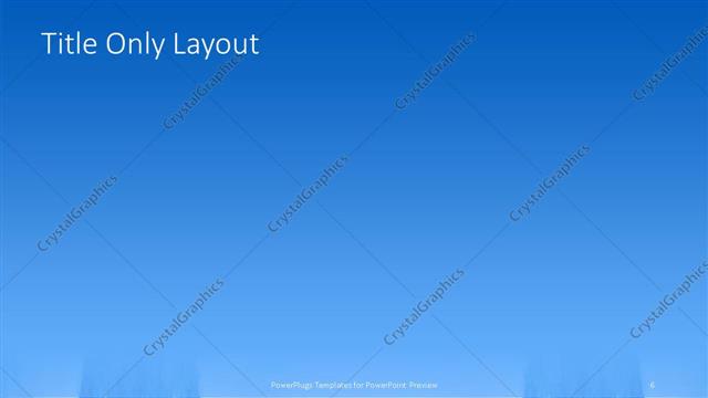 Title Only presentation slide layout