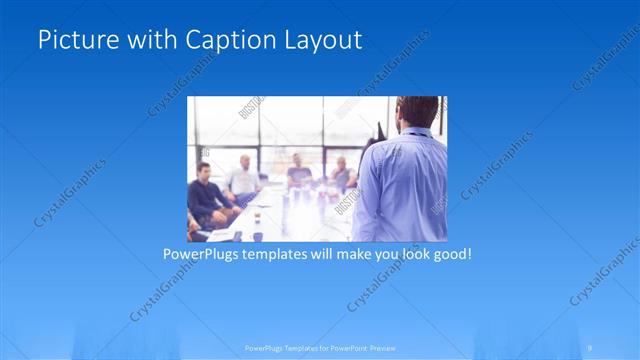 Picture with Caption presentation slide layout