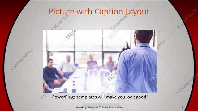 Picture with Caption presentation slide layout