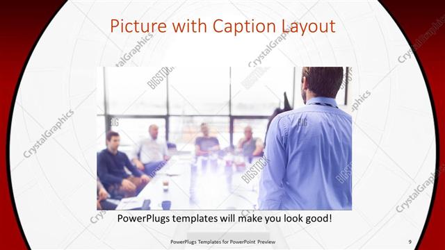 Picture with Caption presentation slide layout