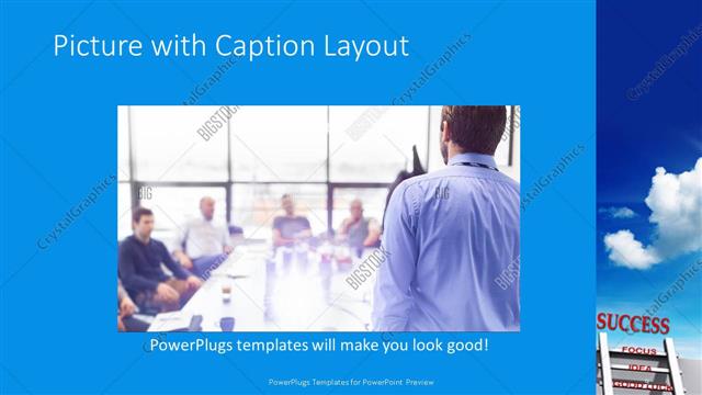 Picture with Caption presentation slide layout