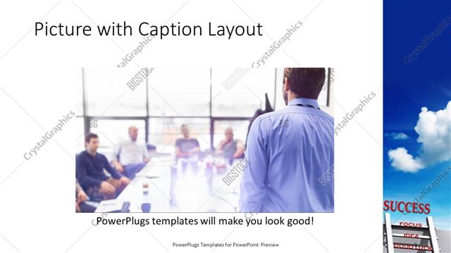 Picture with Caption presentation slide layout