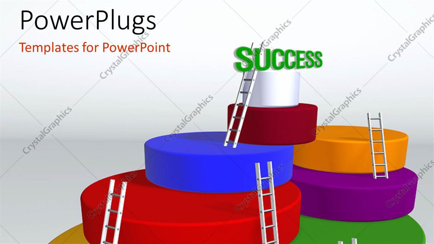 Featuring Ladder to Success with White Color 