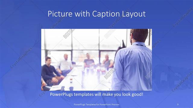 Picture with Caption presentation slide layout