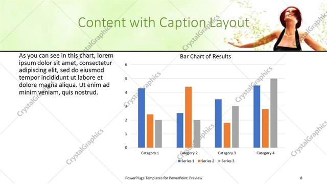 Content with Caption presentation slide layout