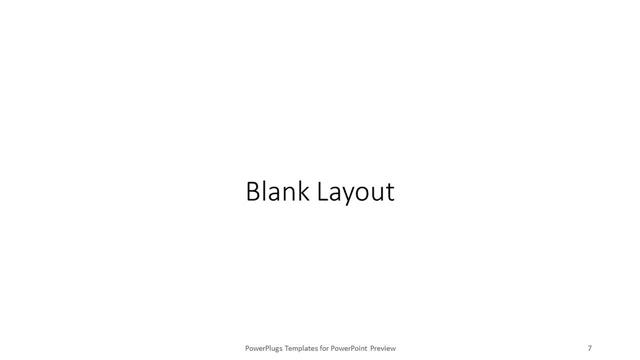 Blank presentation slide layout