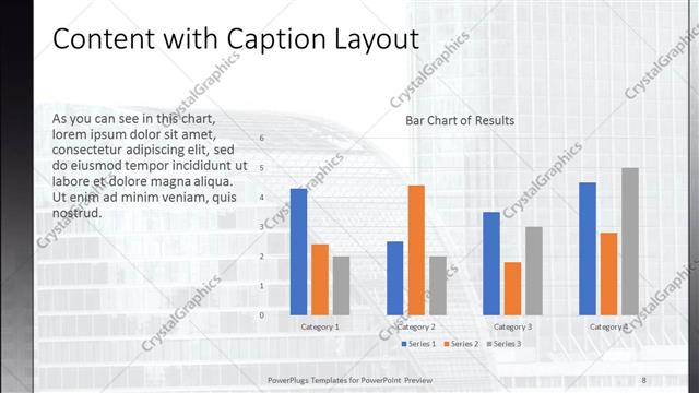 Content with Caption presentation slide layout