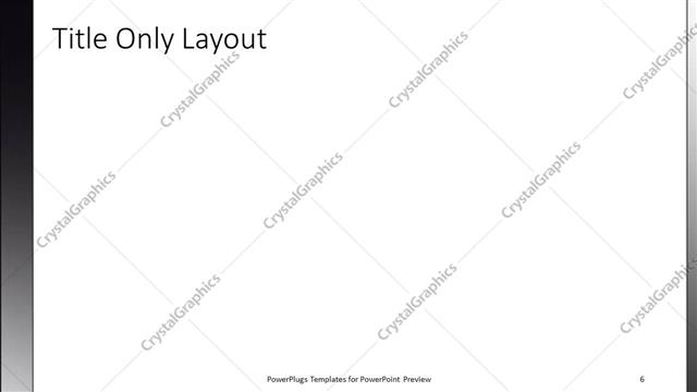 Title Only presentation slide layout