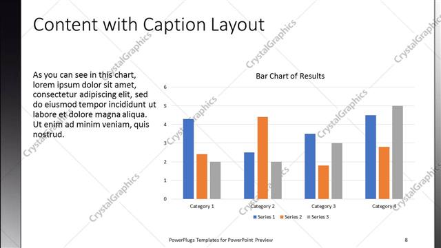Content with Caption presentation slide layout
