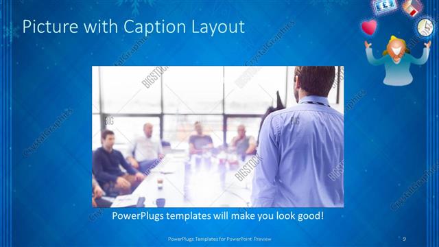 Picture with Caption presentation slide layout