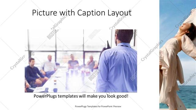 Picture with Caption presentation slide layout