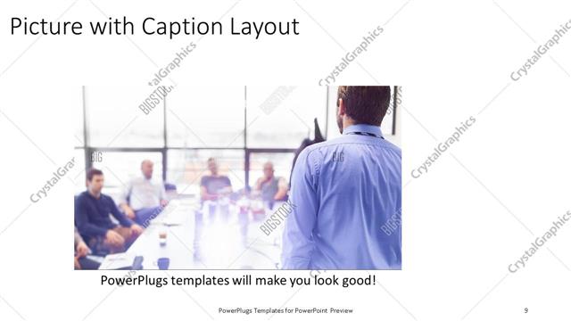 Picture with Caption presentation slide layout