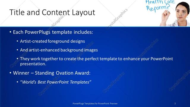 Title and Content presentation slide layout