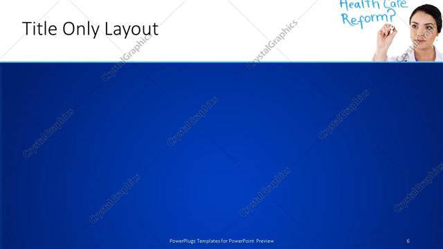 Title Only presentation slide layout