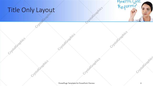 Title Only presentation slide layout