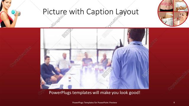 Picture with Caption presentation slide layout