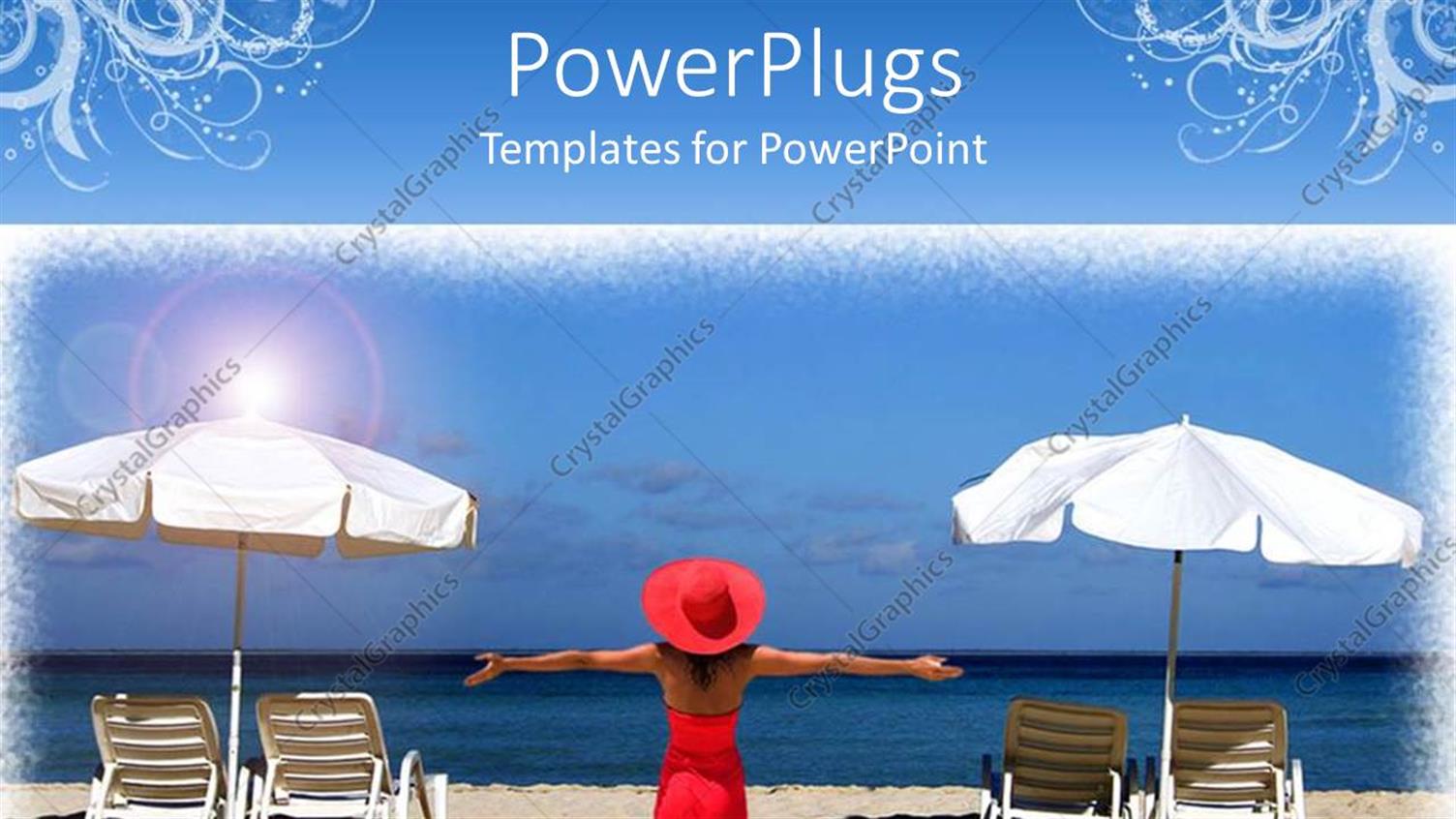 Featuring a Lady Enjoying on the Beach