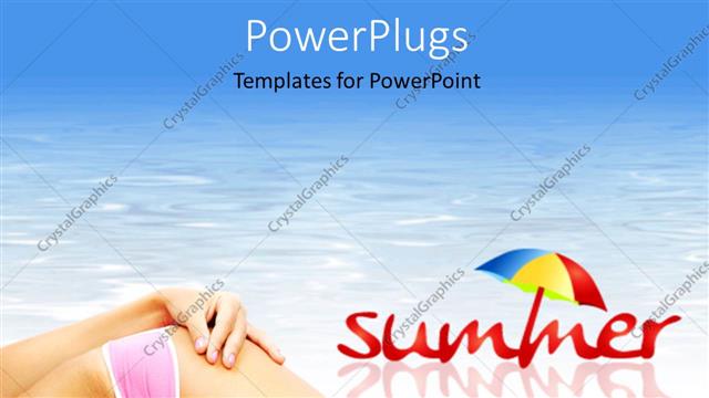  Presentation with fish beach - A lady enjoying on the beach with a star fish in her bikini