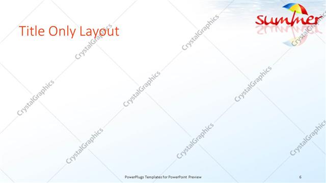 Title Only presentation slide layout