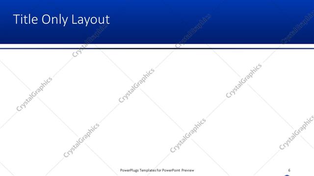 Title Only presentation slide layout