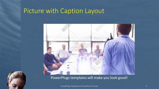 Picture with Caption presentation slide layout