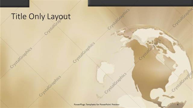 Title Only presentation slide layout