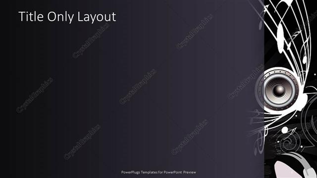 Title Only presentation slide layout