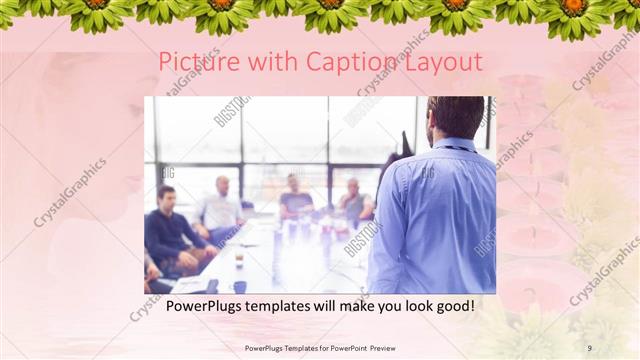 Picture with Caption presentation slide layout