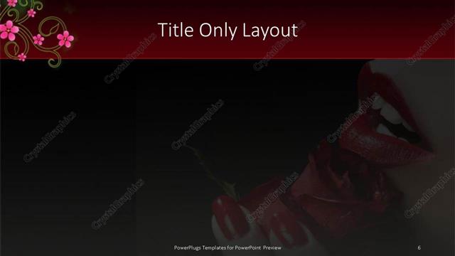 Title Only presentation slide layout
