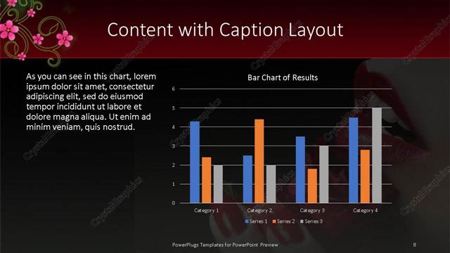 Content with Caption presentation slide layout