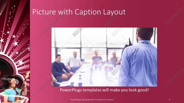 Picture with Caption presentation slide layout