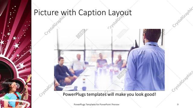Picture with Caption presentation slide layout