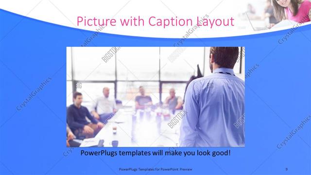 Picture with Caption presentation slide layout