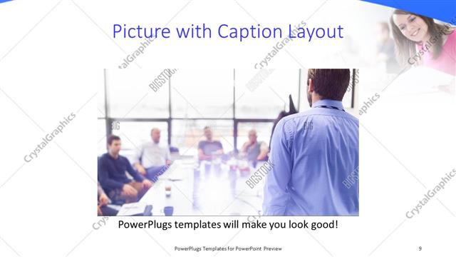 Picture with Caption presentation slide layout