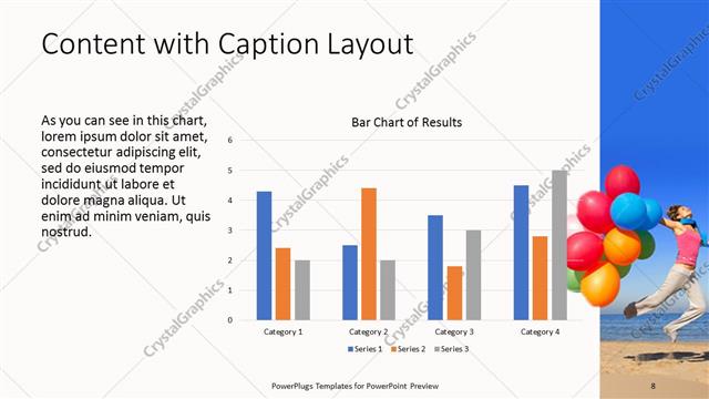 Content with Caption presentation slide layout