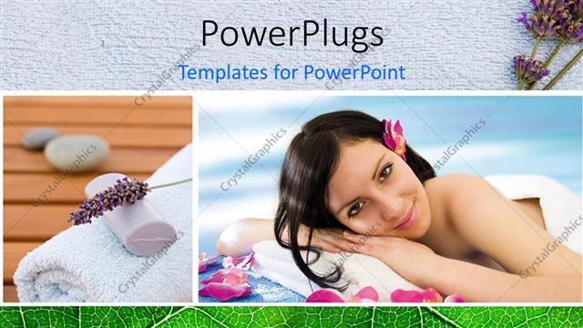  Presentation with body care spa body massage - A lady lying down for massage