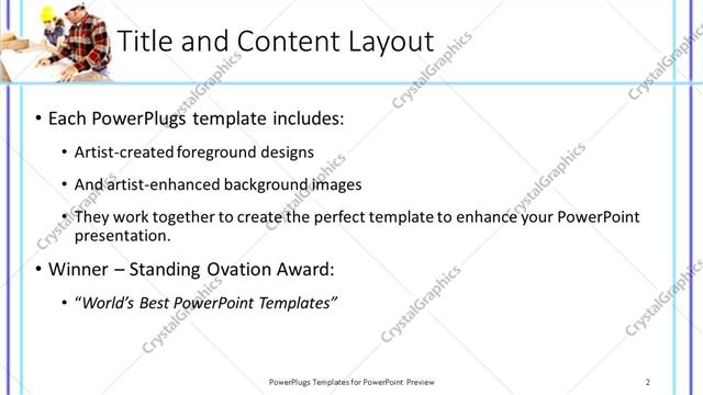 Title and Content presentation slide layout