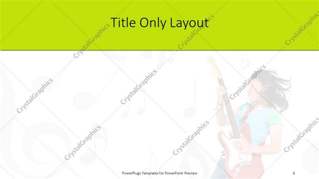 Title Only presentation slide layout