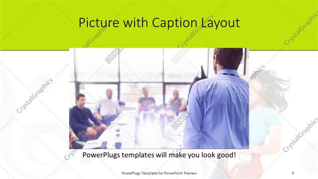 Picture with Caption presentation slide layout