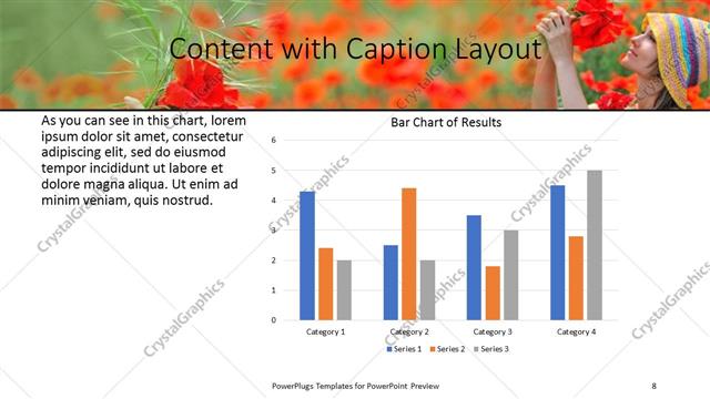 Content with Caption presentation slide layout