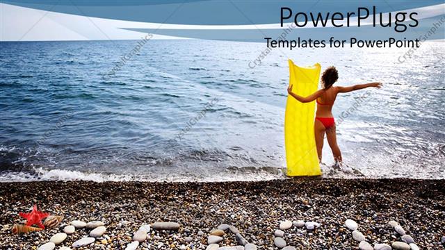  Presentation with surfing - A lady ready for surfing in the ocean