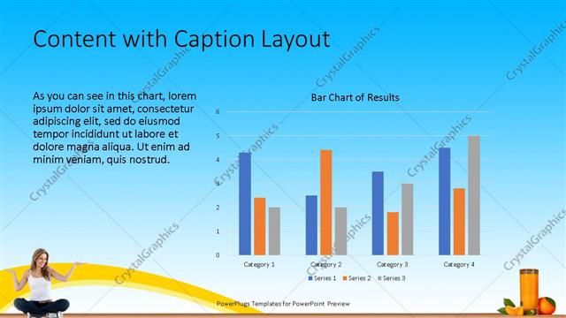 Content with Caption presentation slide layout