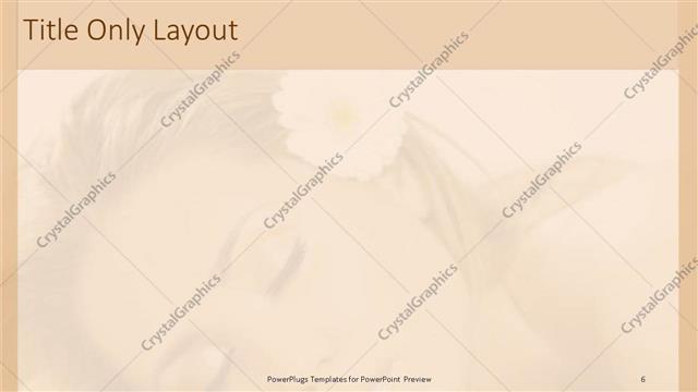 Title Only presentation slide layout