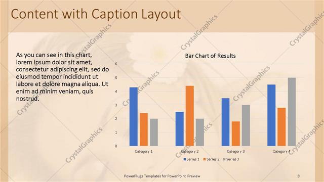 Content with Caption presentation slide layout