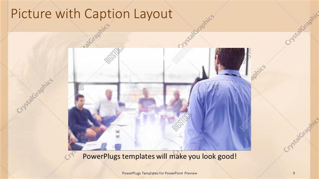 Picture with Caption presentation slide layout